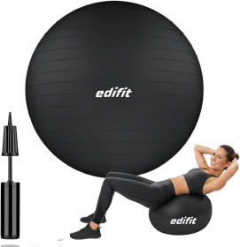 М'яч для фітнесу Мяч для фитнеса ^/--/^ Лот № 15349 Edifit м&amp;apos;яч для йоги, пілатесу, вагітних фітнес-аксесуари, м&amp;apos;яч для пологів, балансувальний м&amp;apos;яч, чорний ^_^^^ Лот No 15349 Edifit мяч для йоги, пилатеса, беременных фитнес-аксесуары, мяч для родов, балансировочный мяч, черный - фото фото фото