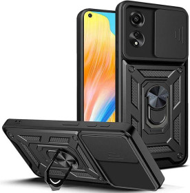 Чохли, бампера Чехлы, бампера ^/--/^ Чохол Fiji Camera Defence для Oppo A /--/ 78 (CPH /--/ 2565) бампер із захистом камери та підставкою Black ^_^^^ Чехол Fiji Camera Defence для Oppo A /--/ 78 (CPH /--/ 2565) бампер с защитой камеры и подставкой Black - фото фото фото