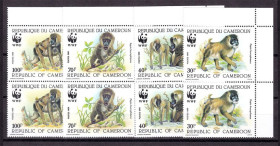 Фауна Фауна ^/--/^ Камерун  1988 г MNH  - WWF - приматы - пары   ( могу разделить ) ^_^^^ Камерун 1988 р MNH - WWF - примати - пари ( можу розділити) - фото фото фото