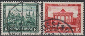 Веймарська республіка Веймарская республика ^/--/^ 1930 - Німеччина - Зимова допомога - Архітектура Mi.450-51 _5,50 € ^_^^^ 1930 - Германия - Зимняя помощь - Архитектура Mi.450-51 _5,50 € - фото фото фото