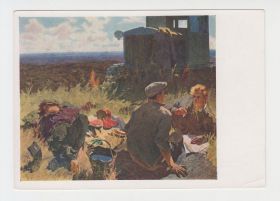 СРСР СССР ^/--/^ Полдень на целине 1960 Кабанов Р /--/ 7 ^_^^^ Полудень на цілині 1960 Кабанов Р /--/ 7 - фото фото фото