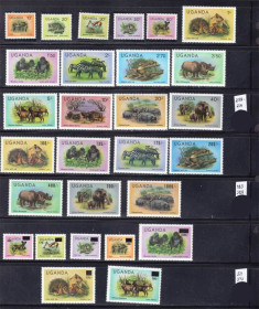 Фауна Фауна ^/--/^ NM Фауна Уганда  1979 - 1983 - 1983 г MNH - полная серия  ( одним лотом ) ^_^^^ NM Фауна Уганда 1979 - 1983 - 1983 р MNH - повна серія ( одним лотом) - фото фото фото