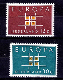 Інші країни Другие страны ^/--/^ Нидерланды  1963 г MNH -  EUROPA CEPT - ^_^^^ Нідерланди 1963 MNH - EUROPA CEPT - фото фото фото