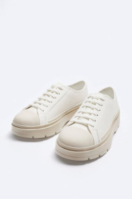 Інше Другое ^/--/^ Туфли-кроссовки с резиновым рантом Zara. ^_^^^ Туфлі-кросовки з гумовим рантом Zara. - фото фото фото
