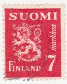 Скандинавія Скандинавия ^/--/^ Финляндия 1945 г. № 316 гашеная ^_^^^ Фінляндія 1945 р. No 316 гашена - фото фото фото
