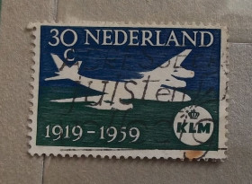 Транспорт Транспорт ^/--/^ Нидерланды 1959 г - 40 лет авиакомпании KLM ^_^^^ Нідерланди 1959 — 40 років авіакомпанії KLM - фото фото фото