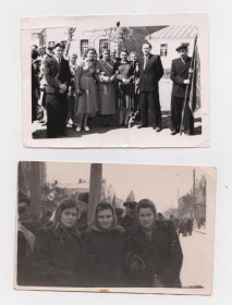 Листи, фото Письма, фото ^/--/^ м.ХМЕЛЬНИЦЬКИЙ - Святкування 1 ТРАВНЯ і 7 ЛИСТОПАДА = 1956 р. = 2 фото ^_^^^ м. ХМЕЛЬНИЦКИЙ - Празднование 1 ТРАВНЯ и 7 ЛИСТОПАДА = 1956 г. = 2 фото - фото фото фото