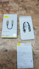 Шлейфи, перехідники Шлейфы, переходники ^/--/^ Лот Перехідник Baseus L /--/ 54 CATL /--/ 54-0 /--/ G Type-C to 3.5 Deep gray ^_^^^ Переходник Baseus L /--/ 54 CATL /--/ 54-0 /--/ G Type-C to 3. 5 Deep gray - фото фото фото