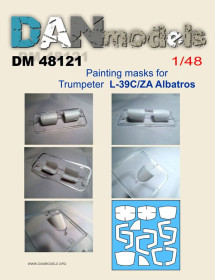 : : ^/--/^ Danmodel 48121 - маска для модели самолета  L-39 /--/ C/ZA Albatros   ( Trumpeter ) - 1/48 ^_^^^ Danmodel 48121 - маска для моделі літака L-39 /--/ C/ZA Albatros ( Trumpeter) - 1/48 - фото фото фото