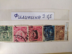 Інші країни Другие страны ^/--/^ Филиппины, 1906 г., подборка марок ^_^^^ Філіппіни, 1906 р., добірка марок - фото фото фото