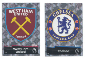 Інше Другое ^/--/^ Футбольные карточки Match Attax 2018/19 Club Badge Lot West Ham United #325 &amp; Chelsea #91 ^_^^^ TOPPS Англійська Прем'єр-Ліга 2018-2019. Match Attax. Badge - фото фото фото