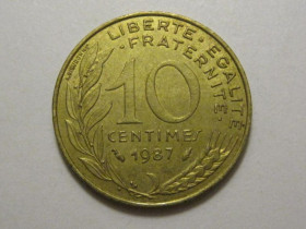 Франція Франция ^/--/^ Франция 10 сантимов 1987 года 3 /--/ П /--/ 995 ^_^^^ Франція 10 сантимів 1987 3 /--/ П /--/ 995 - фото фото фото