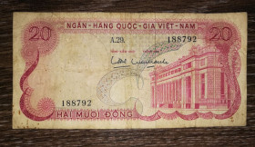 В'єтнам Вьетнам ^/--/^ VIETNAM South Вьетнам Южный 20 донгов 1969 ^_^^^ VIETNAM South В'єтнам Південний 20 донгів 1969 - фото фото фото