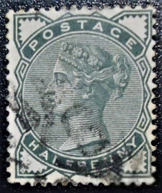 Великобританія Великобритания ^/--/^ Англия 1880 г..№ 55  гашеная ^_^^^ Англія 1880 р. No 55 гашена - фото фото фото