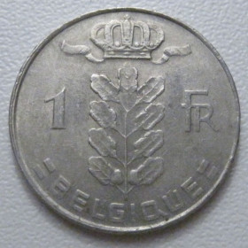 Бельгія Бельгия ^/--/^ Бельгія 1 франк 1975 року Belgique 42667 ^_^^^ Бельгия 1 франк 1975 года Belgique 42667 - фото фото фото
