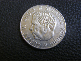 Швеція Швеция ^/--/^ 1 крона Швеция 1973 г ^_^^^ 1 крона Швеція 1973 - фото фото фото