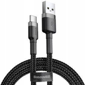 Кабелі Кабели ^/--/^ Кабель Baseus Cafule Type-C - USB 2 /--/ м (3 /--/ A) тканинний для зарядки і передачі даних Black (CATKLF-CG /--/ 1) ^_^^^ Кабель Baseus Cafule Type-C - USB 2 /--/ м (2 /--/ A) тканевый для зарядки и передачи данных Black (CATKLF-CG /--/ 1) - фото фото фото