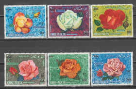 ОАЕ ОАЭ ^/--/^ Хор-Факкан Шарджа 1966 флора квіти рози ^_^^^ Хор-Факкан Шарджа 1966 флора цветы розы - фото фото фото