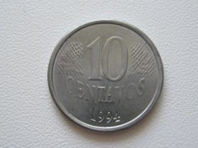 Бразилія Бразилия ^/--/^ Бразилия 10 сентаво 1994 года #9900 ^_^^^ Бразилія 10 сентаво 1994 року #9900 - фото фото фото