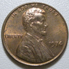 Обігові Обиходные ^/--/^ США 1 цент 1974 року #40011 ^_^^^ США 1 цент 1974 года #40011 - фото фото фото
