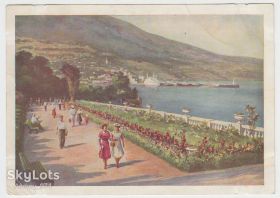 СРСР СССР ^/--/^ Крым. Ялта. Набережная. 1955 Р /--/ 8 ^_^^^ Крим. Ялта. Набережна. 1955 Р /--/ 8 - фото фото фото