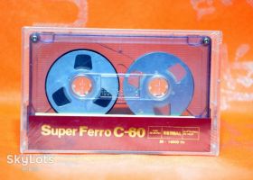 Касети Кассеты ^/--/^ Аудио кассета с бобинками катушками Super Ferro C-60 запечатана ^_^^^ Аудіо касету з бобінками котушками Super Ferro C-60 запечатана - фото фото фото