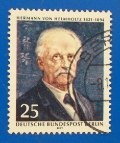 НДР, ФРН ГДР, ФРГ ^/--/^ Берлин 1971 г - 150 лет со дня рождения Германа фон Гельмгольца ^_^^^ Берлін 1971 — 150 років від дня народження Германа фон Гельмгольца - фото фото фото