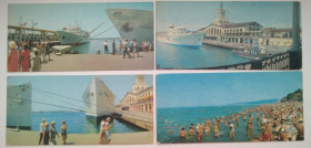 СРСР СССР ^/--/^ Сочи 1969 /--/ г.  Набор открыток СССР 8 шт  Фото Вишневского и Дружкова ^_^^^ Сочі 1969. Набір листівок СРСР 8 шт Фото Вишневського і Дружкова - фото фото фото