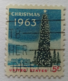 Північна Америка Северная Америка ^/--/^ США 1963 Рождество, гашеная ^_^^^ 1963 — Різдво, гашена - фото фото фото