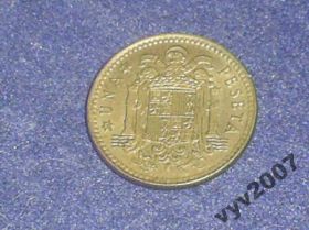 Іспанія Испания ^/--/^ Испания-1975 г.-1 песета ^_^^^ Іспанія-1975 р.-1 песета - фото фото фото