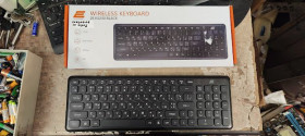 Клавіатури Клавиатуры ^/--/^ Беспроводная клавиатура 2 /--/ E KS /--/ 230 Black № 24030708 ^_^^^ Бездротова клавіатура 2 /--/ E KS /--/ 230 Black No 24030708 - фото фото фото