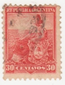 Південна Америка Южная Америка ^/--/^ Аргентина 1899 г.№  121 гашеная ^_^^^ Аргентина 1899 р. No 121 гашена - фото фото фото