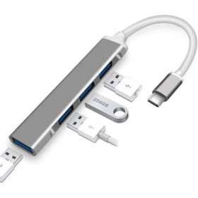 Аксесуари Аксессуары ^/--/^ Металлический Type-C хаб на 4 порта USB 3.0, USB Type-C ^_^^^ Металевий Type-C хаб на 4 порти USB 3.0, USB Type-C - фото фото фото