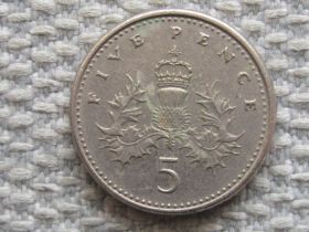 Єлизавета II (після ) Елизавета II (после ) ^/--/^ Великобритания 5 пенсов 1991 года #4996 ^_^^^ Великобританія 5 пенсів 1991 року #4996 - фото фото фото