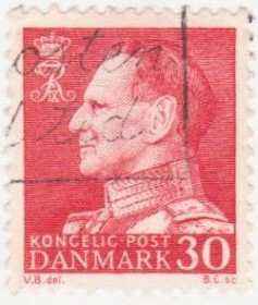 Балтійські країни Балтийские страны ^/--/^ Дания   1961 г. №  395 гашеная ^_^^^ Данія 1961 р. No 395 гашена - фото фото фото
