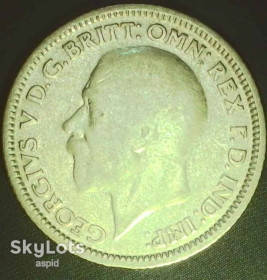 Георг V (-) Георг V (-) ^/--/^ Велика Британія 6 пенсів, 1928 срібло [4.13] ^_^^^ Великобритания 6 пенсов, 1928 серебро [4.13] - фото фото фото