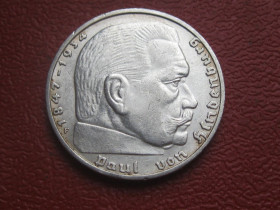 Германія (-) Германия (-) ^/--/^ ГЕРМАНИЯ.2 Марки 1939 г F, Гинденбург ТРЕТИЙ РЕЙХ. СЕРЕБРО.Состояние! аUNC.Нечастая! (2) ^_^^^ Германія.2 Марки 1939 р F, Гінденбург третій Рейх. СЕРЕБРО. Стан! АUNC. Нечаста! (2) - фото фото фото