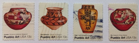 Північна Америка Северная Америка ^/--/^ США 1977 Вазы, гашеные ^_^^^ 1977 — Вази, гашені - фото фото фото