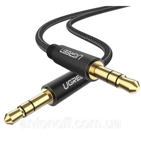 Кабелі, адаптери Кабели, адаптеры ^/--/^ AUX-кабель Ugreen AV /--/ 112 mini-Jack 3.5 mm, плетений, 1 м, чорний ^_^^^ AUX-кабель Ugreen AV /--/ 112 mini-Jack 3.5 mm, плетенный, 1 м, черный - фото фото фото