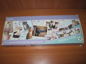Пазли, мозаїки Пазлы, мозаики ^/--/^ Двухсторонние пазлы    &amp;quot;M&amp;S&amp;quot; 500  шт. &amp;quot; Cats and kittens &amp;quot; ^_^^^ Двосторонні пазли &amp;quot;M&amp;S&amp;quot; 500 шт. &amp;quot; Cats and kittens &amp;quot; - фото фото фото