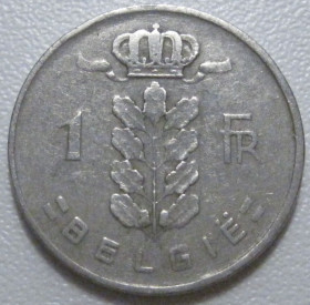 Бельгія Бельгия ^/--/^ Бельгія 1 франк 1951 року Belgie 42531 ^_^^^ Бельгия 1 франк 1951 года Belgie 42531 - фото фото фото