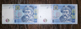 Загальнодержавні випуски Общегосударственные выпуски ^/--/^ Ukraine 5 гривень 2013 Соркін нерозрізана пара, лист з 2 /--/ шт. Серія ТД ^_^^^ Ukraine 5 гривен 2013 Соркин неразрезана пара, письмо из 2 /--/ шт. Серия ТД - фото фото фото