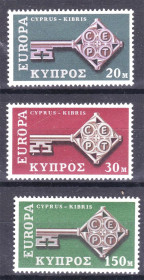 Малі Держави Європи Малые Государства Европы ^/--/^ Кипр  1968 г  MNH  - ЕВРОПА  СЕПТ /  EUROPA  CEPT - ^_^^^ Кіпр 1968 р MNH - ЄВРОПА СЕПТ / EUROPA CEPT - фото фото фото