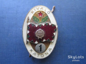 Європа Европа ^/--/^ Знак Венгрия Отличник боевой подготовки Солдатская классность 1 тяжёлый ^_^^^ Відмінник бойової підготовки Солдатська класність 1 важкий - фото фото фото