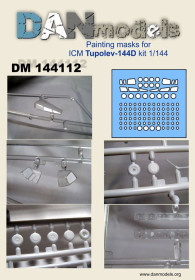 Інші Другие ^/--/^ Danmodel 144112 -маска для модели самолета &amp;quot;Ту-144 /--/ Д&amp;quot;  (ICM) 1/144 ^_^^^ Danmodel 144112 - маска для моделі літака &amp;quot; Ту-144 /--/ Д &amp;quot; (ICM) 1/144 - фото фото фото