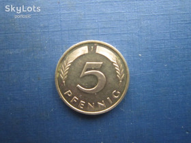 НДР, ФРН ГДР, ФРГ ^/--/^ Монета 5 пфенігів Німеччина ФРН 1991 J ^_^^^ Монета 5 пфеннигов Германия 1991 J - фото фото фото