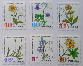 Польща Польша ^/--/^ Польша 1967 Лекарственные растения, гашеные ^_^^^ Польща 1967 Лікарські рослини, гашені - фото фото фото