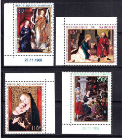Мистецтво Искусство ^/--/^ Искусство . Дагомея  1969 г MNH - ^_^^^ Дагомея 1969 MNH - фото фото фото