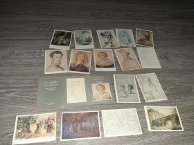 СРСР СССР ^/--/^ Набор открыток французский рисунок 16 шт 1981 /--/ г. ^_^^^ Набір листівок французький малюнок 16 шт 1981 /--/ р. - фото фото фото