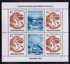 Угорщина Венгрия ^/--/^ EU  Венгрия  1973 г MNH  - блок - EUROPA - ^_^^^ EU Угорщина 1973 р MNH - блок - EUROPA - фото фото фото
